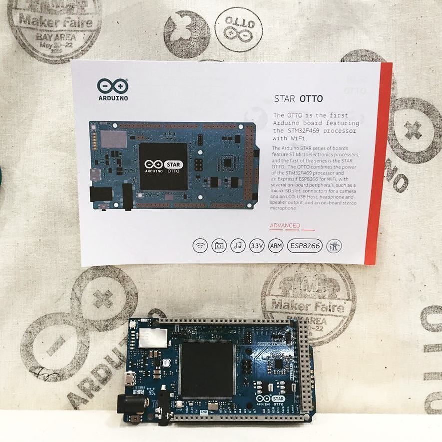insta_arduino's tweet image. ift.tt/1U7ZFXz - Just released at @makerfaire Bay Area: #ArduinoStarOtto is the … ift.tt/20o4Xjz