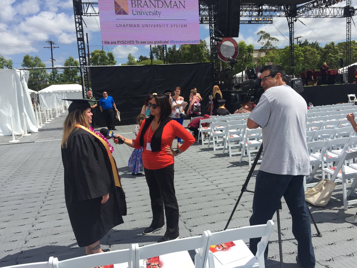 UMassGlobal1's tweet photo. Be sure to watch @CBSLA news for a story about a graduate from today's commencement. #BrandmanGrad2016 https://t.co/AjOnBIMQ8z