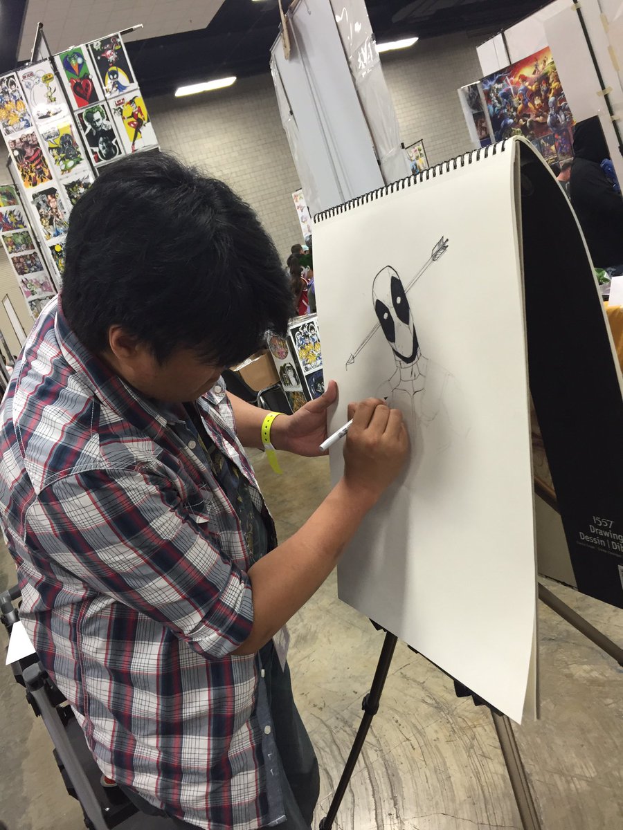 TRINIGRAFX's tweet photo. what are the guys at #trinigrafx sketching out today? #AHCC @AmazingComicCon #BeUnProfessional https://t.co/tKncsJHTTw