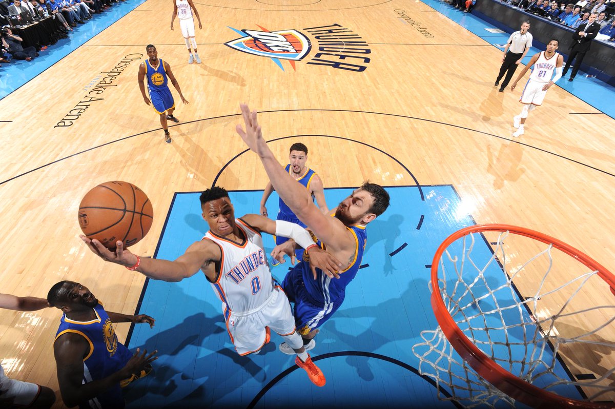 SportsCenter's tweet photo. 💪 start for OKC. Thunder are on an 11-2 run as they lead by 8 midway through the 1st. https://t.co/bvw40lq0UV