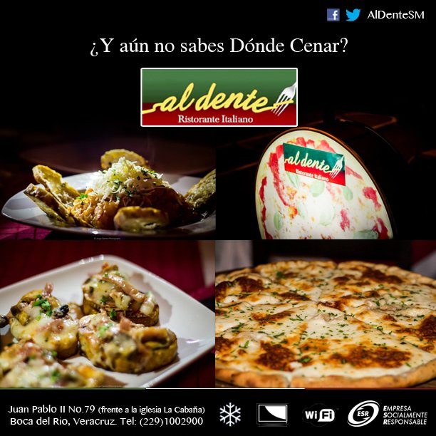 AlDenteSM's tweet photo. Deja de pensarlo y haz tu reservación con nosotros vía inbox. https://t.co/OBtnX8CMvB
