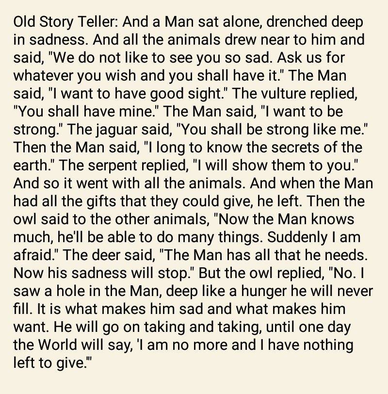 moon_dogy's tweet photo. Old man tells a story #mandkind #justtakeswhatitwants #savetheplanet https://t.co/pEaITCCjKZ