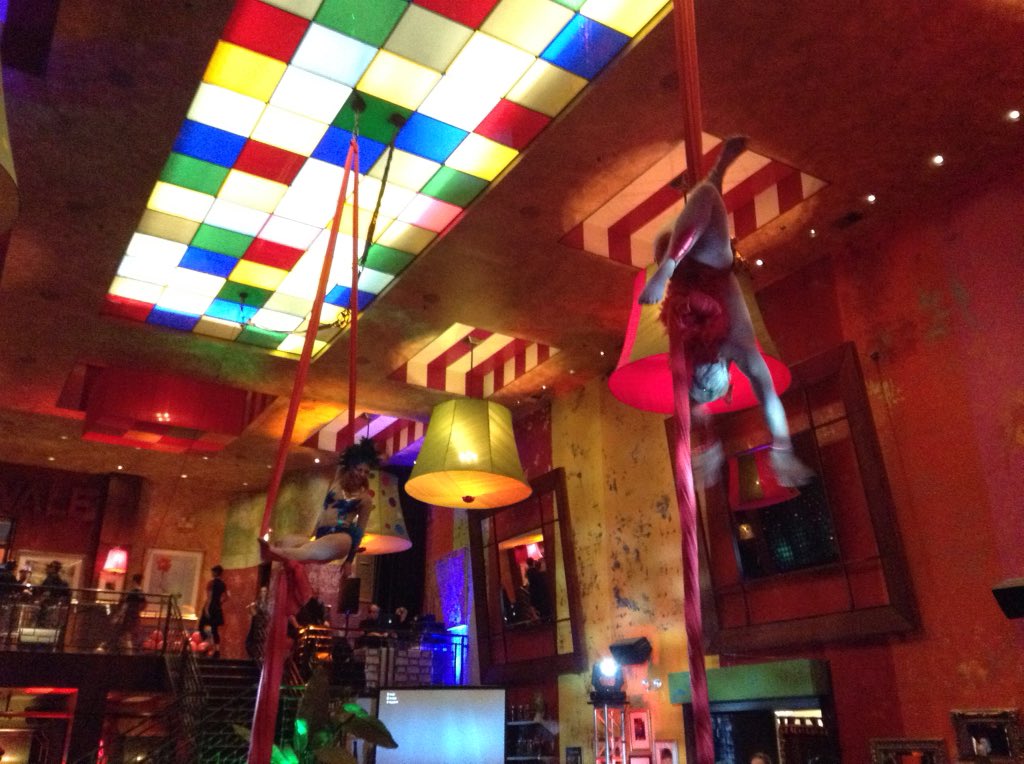 Defying gravity at #cirqueduflambe