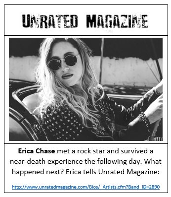 _ChromePR_'s tweet photo. What happened after #EricaChase had a near-death experience? Erica tells @UnratedMagazine: https://t.co/vhhNhEWNkr https://t.co/3VcTLfkYm5