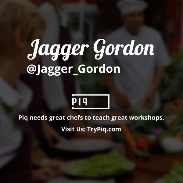 Piq_Toronto's tweet photo. @Jagger_Gordon Piq needs great chefs! We're a platform for cooking classes in #toronto!  Pls msg: travis@trypiq.com https://t.co/XYzeKlxPdo