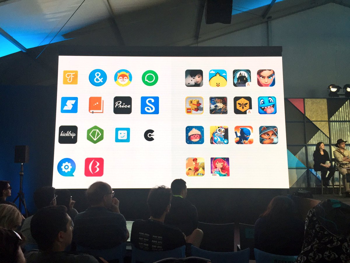 Google I/O announcing that we're partnering with them for early access to our Android App on Google Play! 🎉