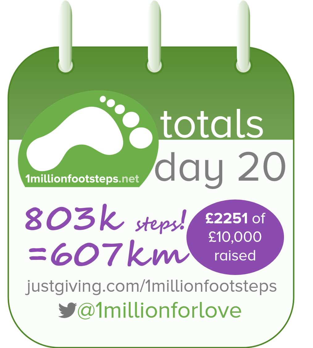 1millionforlove's tweet photo. .@VodafoneFdn 803k steps/607km in 20days for #instantnetworkschools.See https://t.co/mwro3MxGfd and RT please. https://t.co/P7pDYbQ6g5
