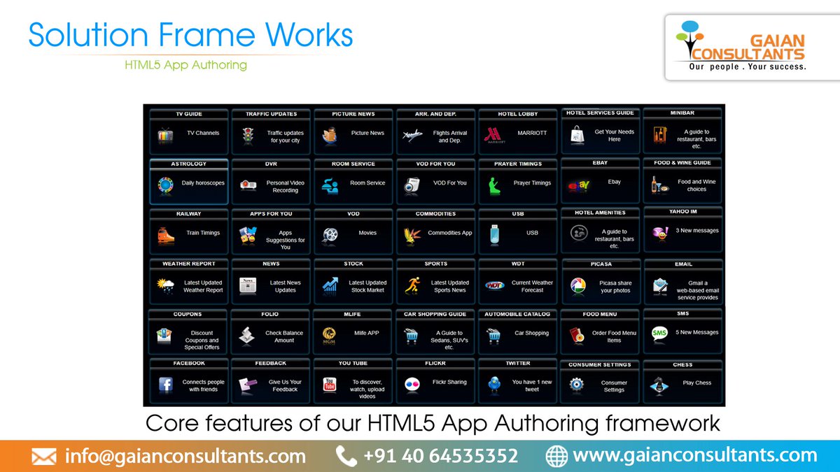 GaianConsultant's tweet image. Gaian Consultants specializes in developing HTML5 Application Framework.
#html5app
See: gaianconsultants.com/solution-frame…