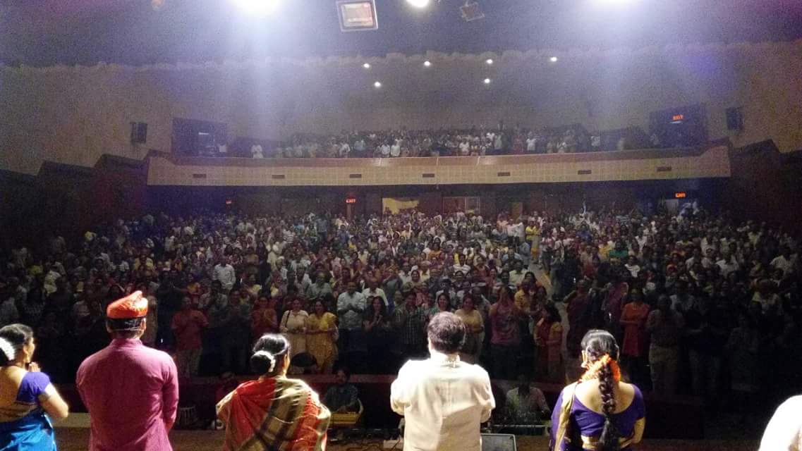 "Sangeet sanshaikallol" 25th show at kothrude.. mind blowing audience.. standing ovation .. धन्यवाद !!!!!