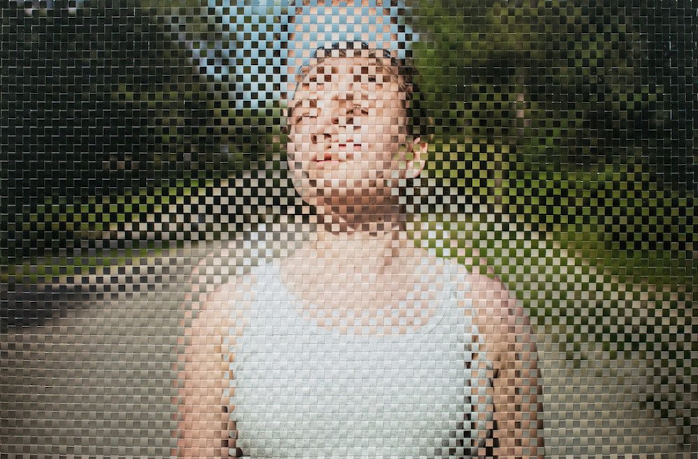 Adobe's tweet photo. Moments woven in time. Jason Chen’s prints weave together two photos of the same subject: https://t.co/qgoFdsVYKE https://t.co/0u9zfMVCP3