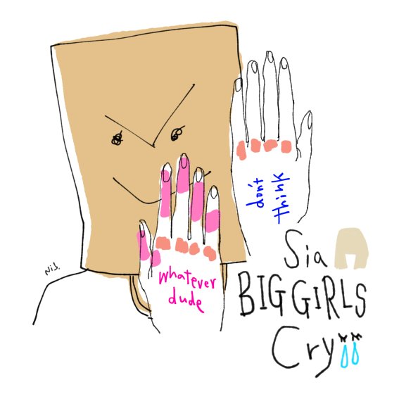 Sia - Big Girls Cry fan art  #iillustration 