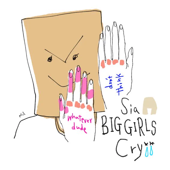 Sia - Big Girls Cry fan art  #iillustration 