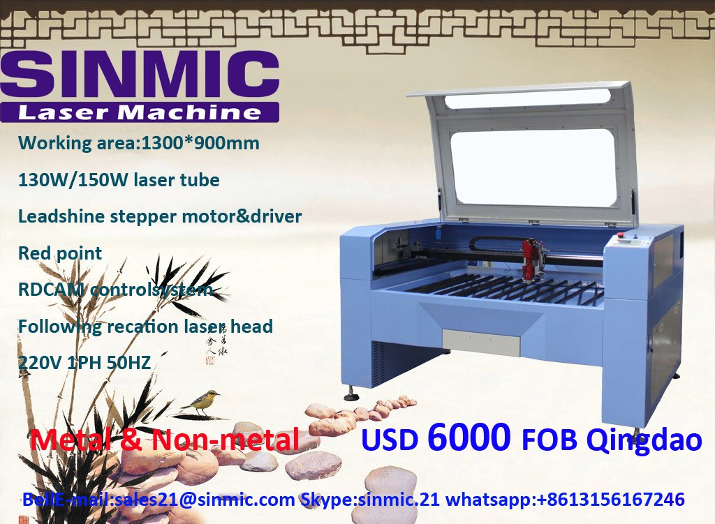 sinmic21's tweet image. Sinmic 1300*900mm laser cutting machine for metal&amp;amp;non-metal