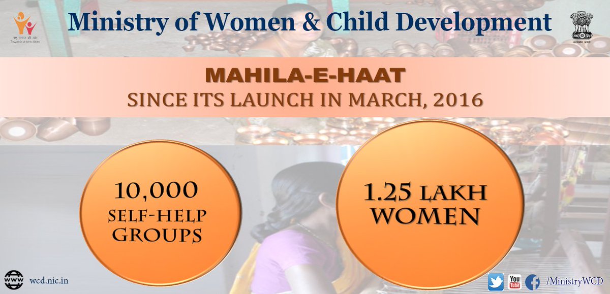 MinistryWCD's tweet photo. Enterprising Women, #TransformingIndia through Mahila E-Haat. #WCDMin4Women https://t.co/0rfFX3oHUk