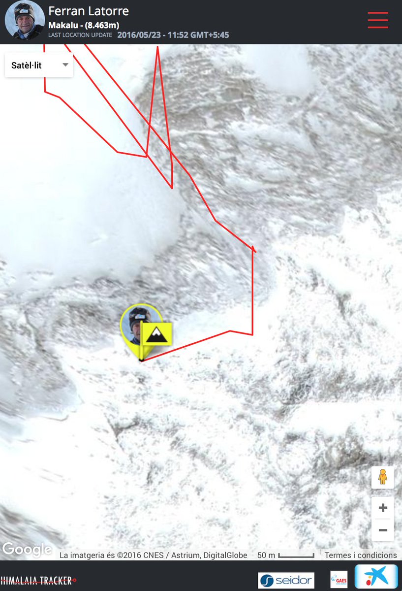el9nou's tweet photo. L'alpinista vigatà Ferran Latorre @ferranlatorre ha fet el cim del Makalu a les 8 del matí. És el seu 12è vuit mil https://t.co/VLgaFVt9mn
