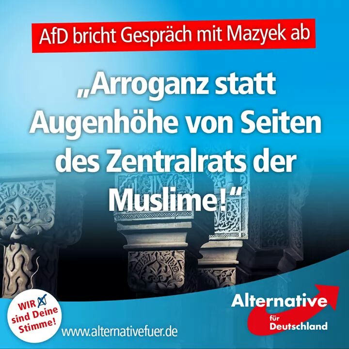 #Mazyek verwehrt sich der sachlichen Debatte *