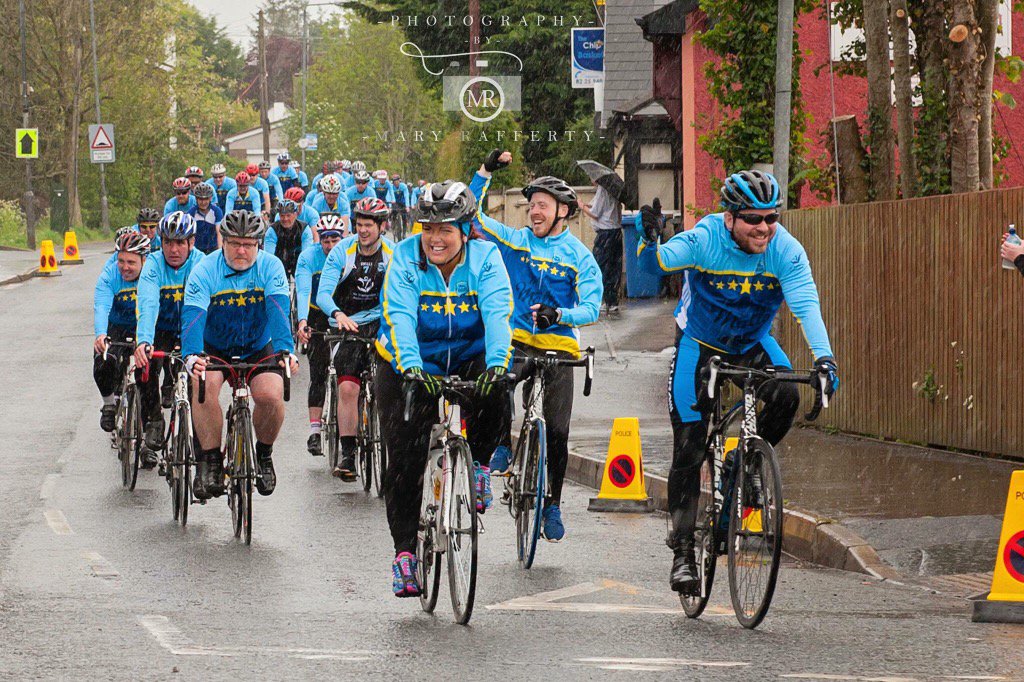 miles4matty2016's tweet photo. Kieran and Leeann lead the cyclists out of Killyclogher ๐ #rememberingastar #whataday #MD7 https://t.co/gtI6MTEUZG