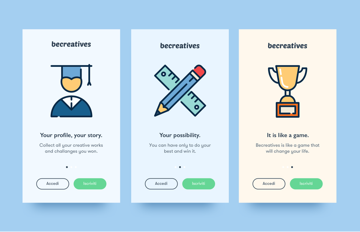 My last work of #uidesign for #becreatives app! See more here becreatives.com/condividi-post… #uidesigner #uxdesign #ux #ui