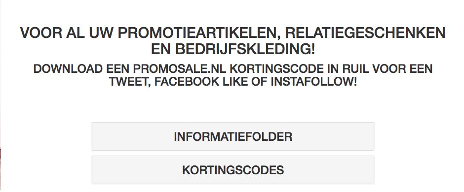 Deze week hebben we een speciale actie: in ruil voor een Tweet krijgt u 10% korting. Klik: bit.ly/PSaleStore