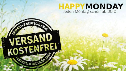 Happy Monday bei zedaco.de – versandkostenfrei bestellen ab 30€!