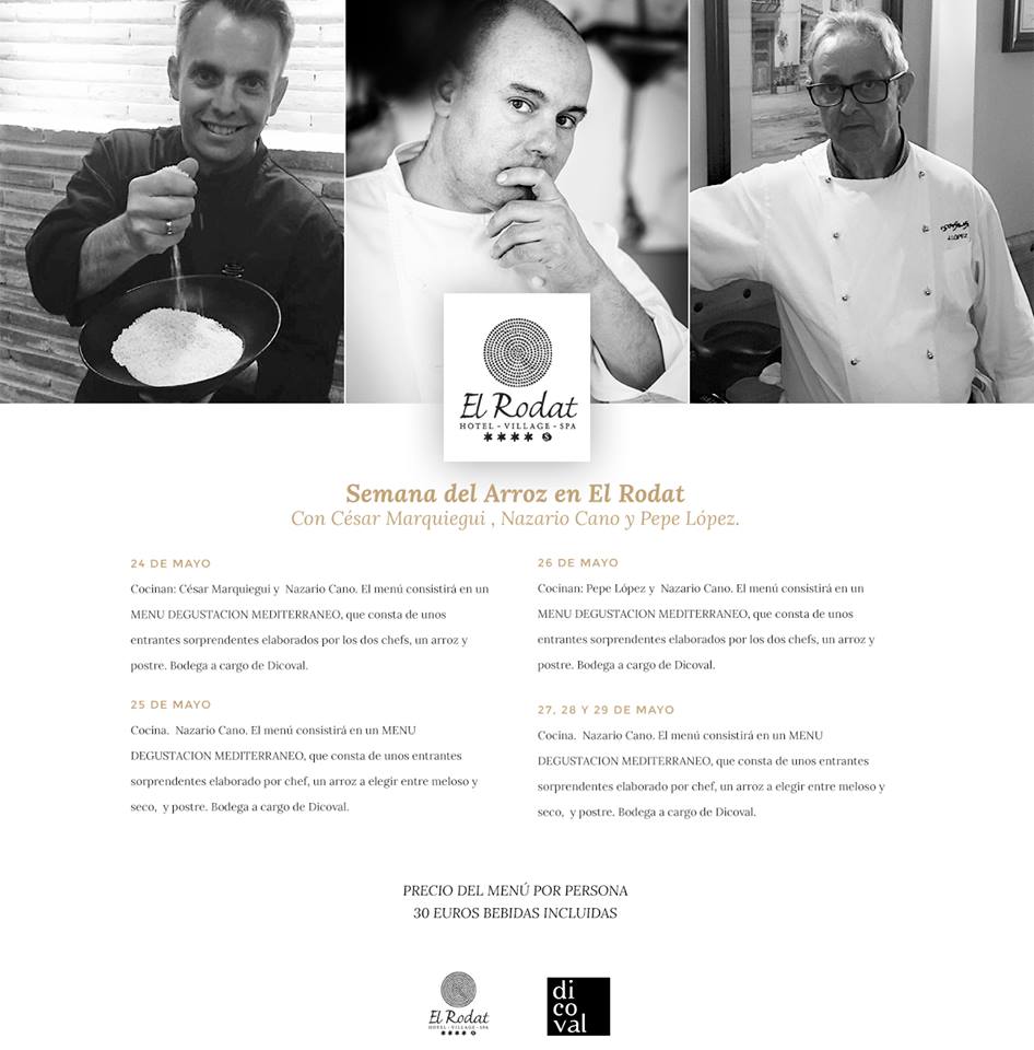 Restbarranou's tweet photo. Nuestro chef @CesarMarquiegui cocinará un #Menúdesgustación #mediterráneo en el @hotelelrodat. #Evento #SaveTheDate https://t.co/00pPcFGtLs