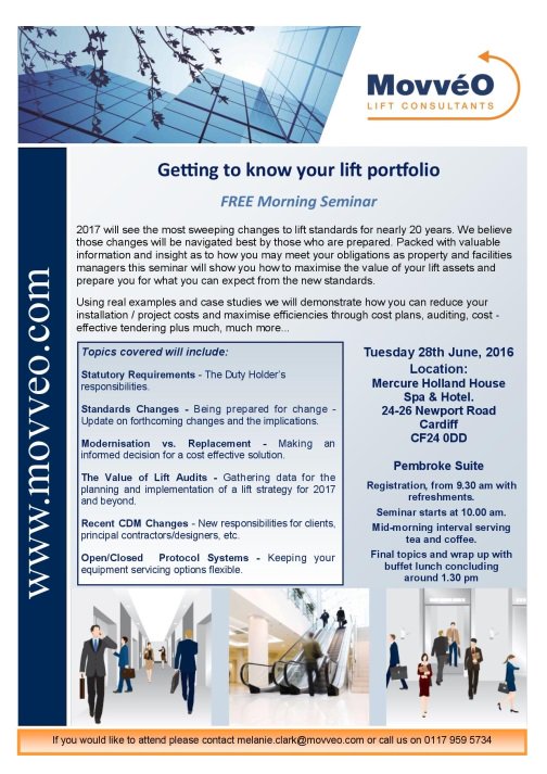 FREE morning lift seminar-Mercure Holland House Cardiff-0117 959 5734 seats limited. Details bit.ly/1W2mXl0