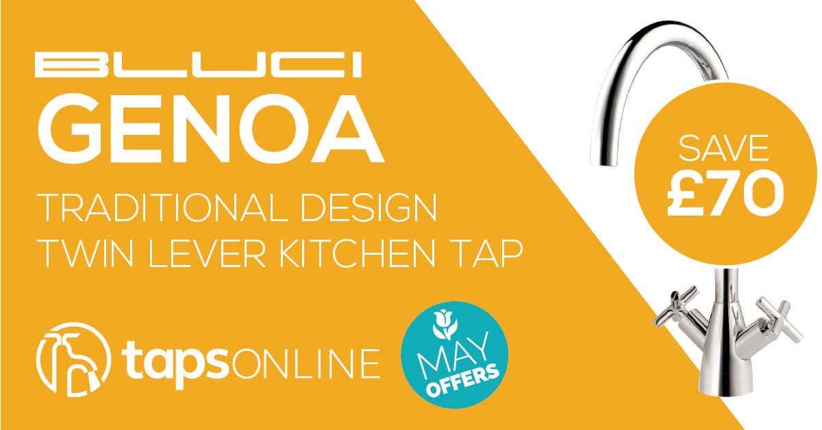 tapsonlineuk's tweet photo. Save £70 on the @Bluci2014 Genoa Twin Lever Tap which is one of our #May offers 

https://t.co/6KZZVpAuIH https://t.co/3Ka2PKmddD