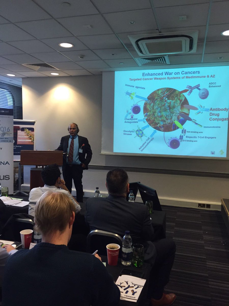 Rakesh Dixit, @MedImmune VP of R&D opens #SMiADC discussing advancements in #antibody #drugconjugates.