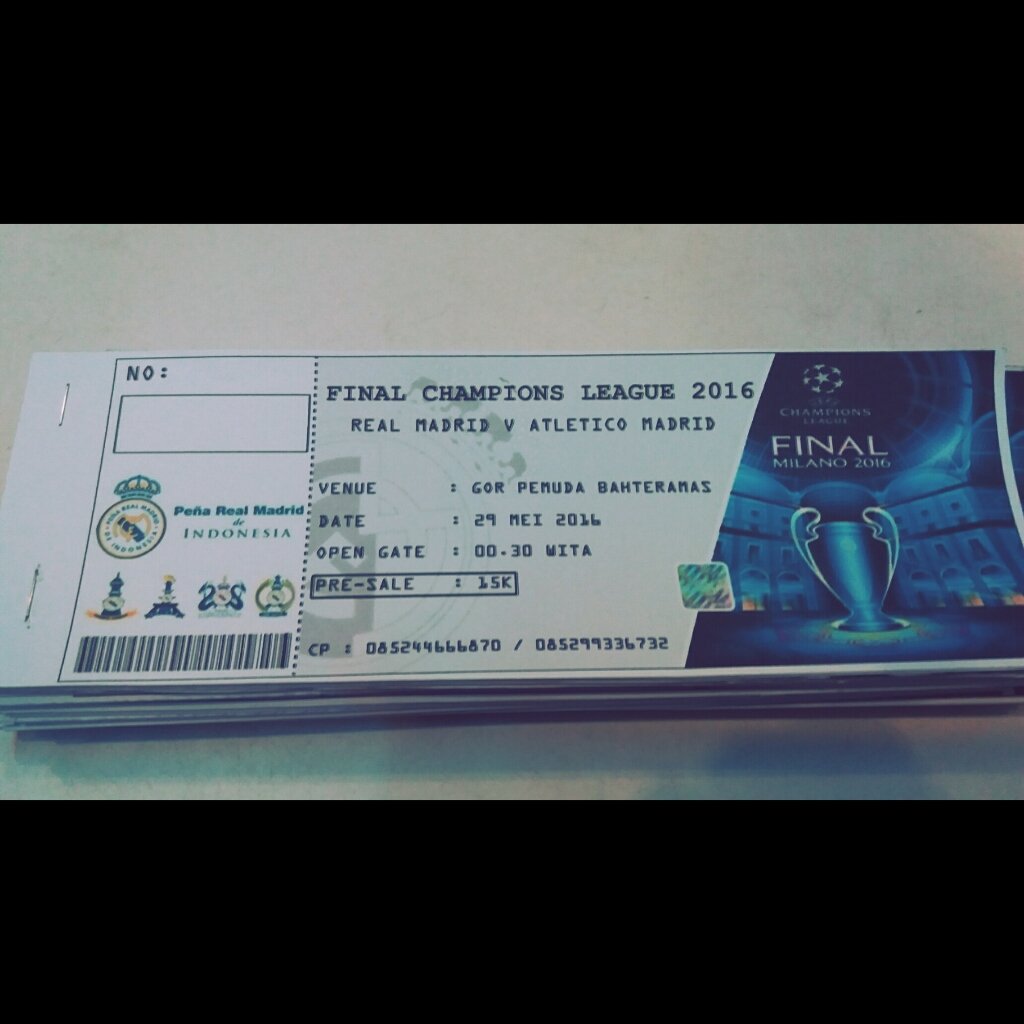 inho_yp's tweet photo. Tiket Nonton Bareng final UCL Ready. Pre -Sale 15 rbu @kendari_online @Madrid_kendari @KompasTVKendari @AFC_Kendari https://t.co/VQgGXgD54P