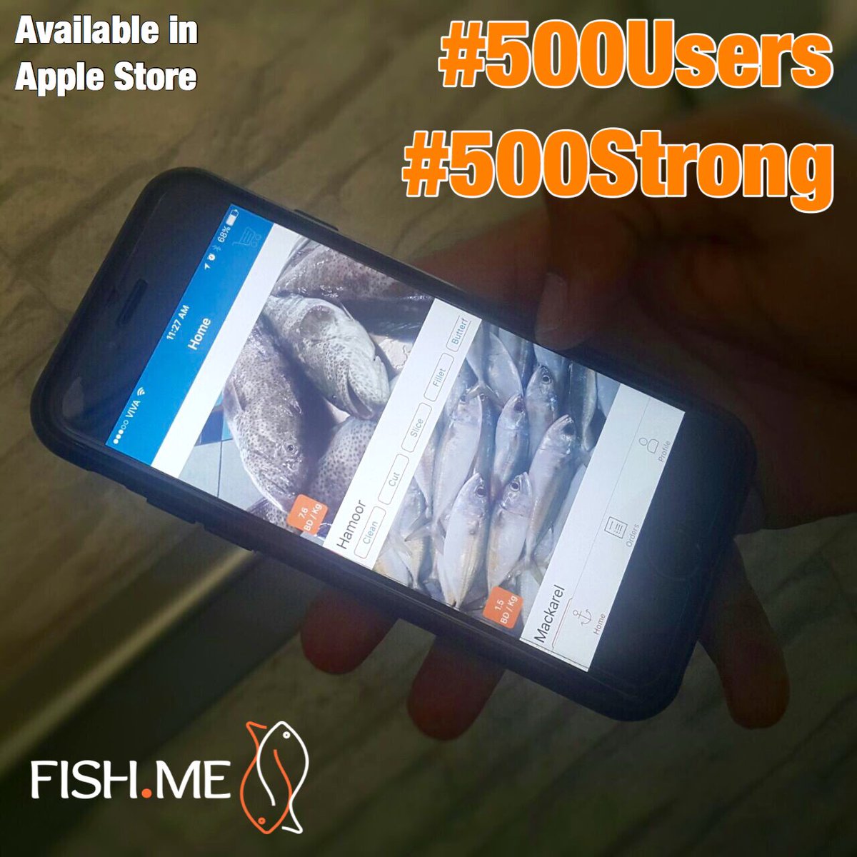 FishDotMe's tweet photo. We just hit #500Users
Thanks to all of you
#Fishme #ArabnetMe #500Strong #Bahrain #Startups
https://t.co/AQefLEOxDh https://t.co/EUSqZsKwiJ