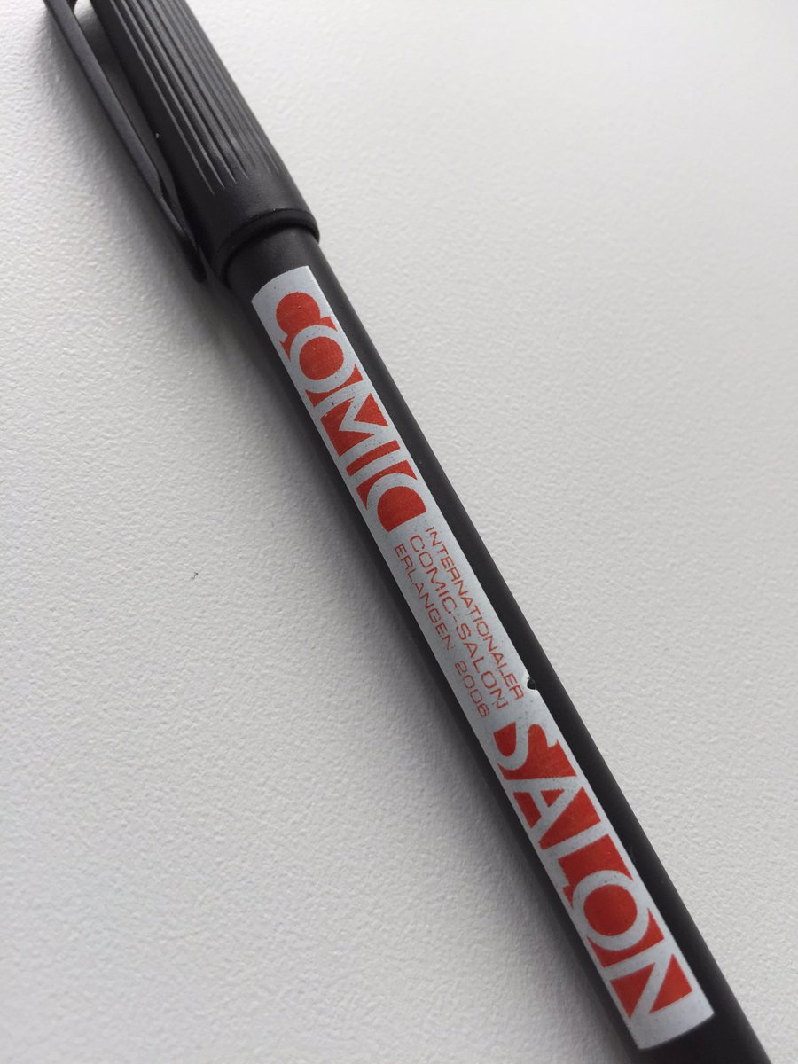 das_alles's tweet photo. .@Comic_Salon_ER Ich hab meinen Comic-Salon Stift von 2006 immer noch im Rucksack jeden Tag dabei. https://t.co/mYSO1XsUyh