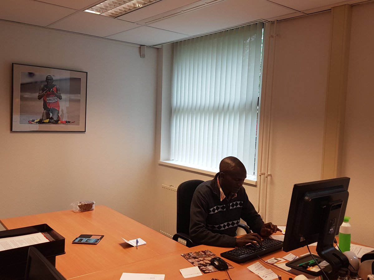 A new employee at our office today, welcome <a href="/Stephen42k/">Stephen Kiprotich</a>!