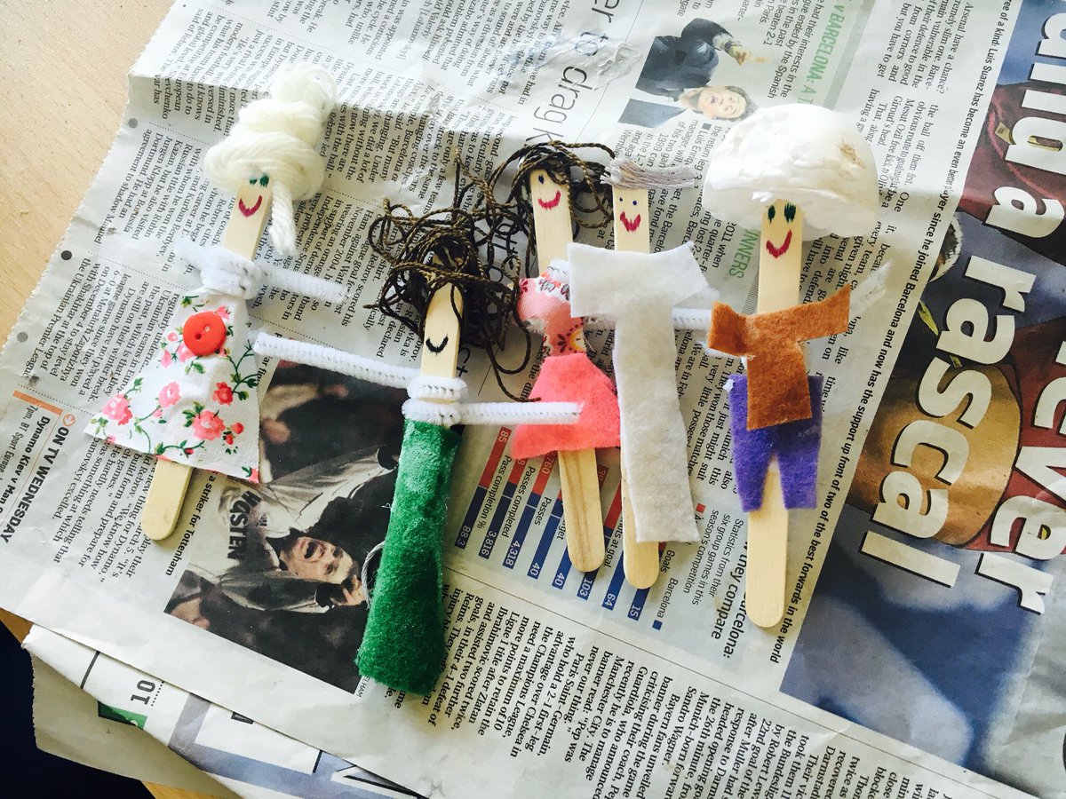 A lovely morning <a href="/CastledownSch/">Castledown Primary</a> making Worry Dolls #parentattachment #creativeshare