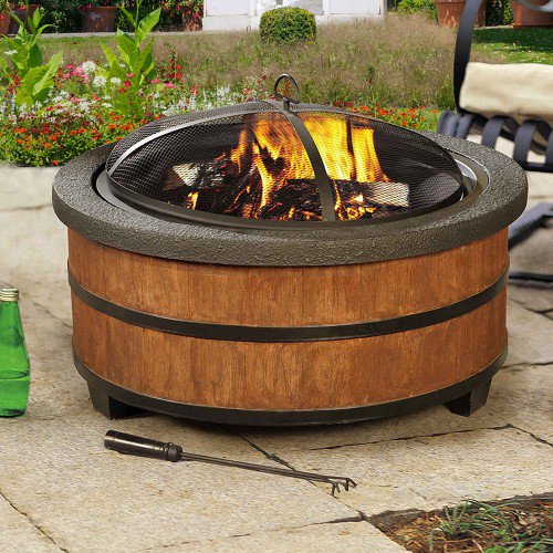 sunjoyonline's tweet photo. Fire in a barrel! This unique fire pit has been styled to resemble a cask or barrel. #Firebarrel https://t.co/XCPcOL3Jnn