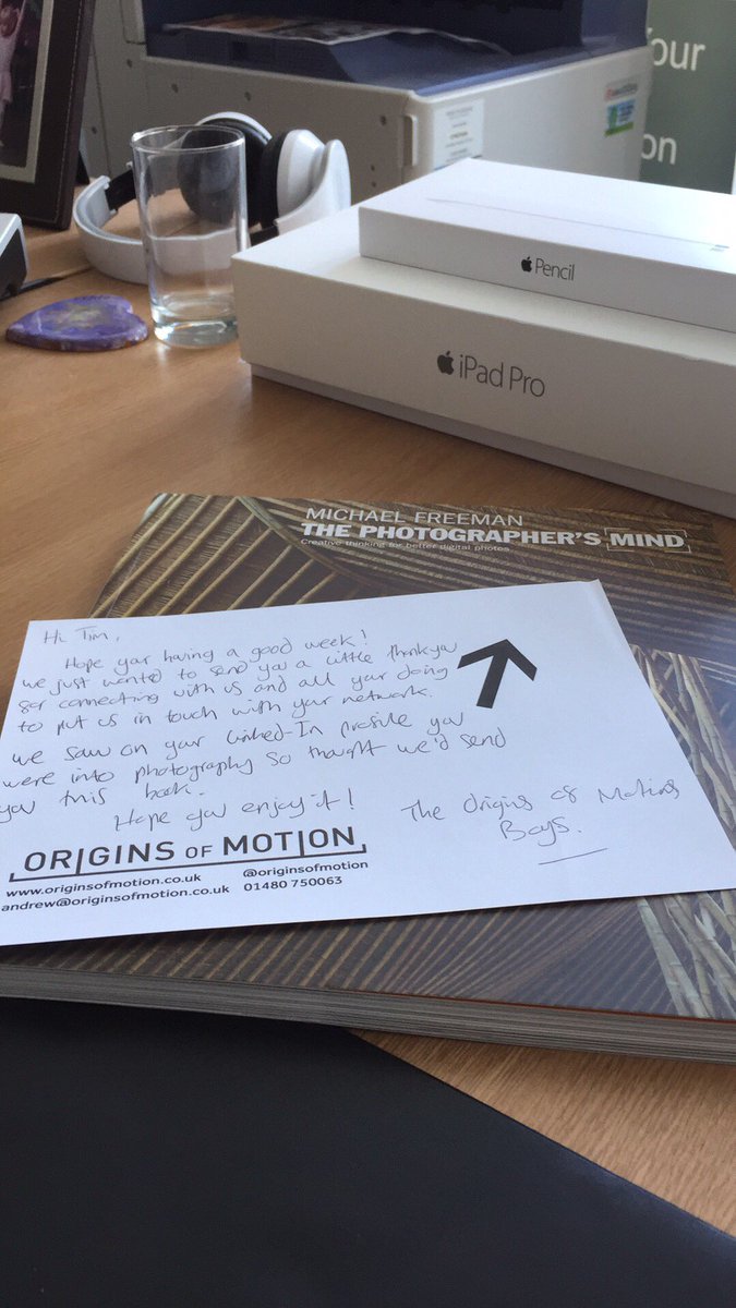 MediaT1m's tweet photo. @originsofmotion #SO to you guys for a lovely and thoughtful gift! Thanks so much! #Networking #digitalmarketing https://t.co/fOPwIKA50l