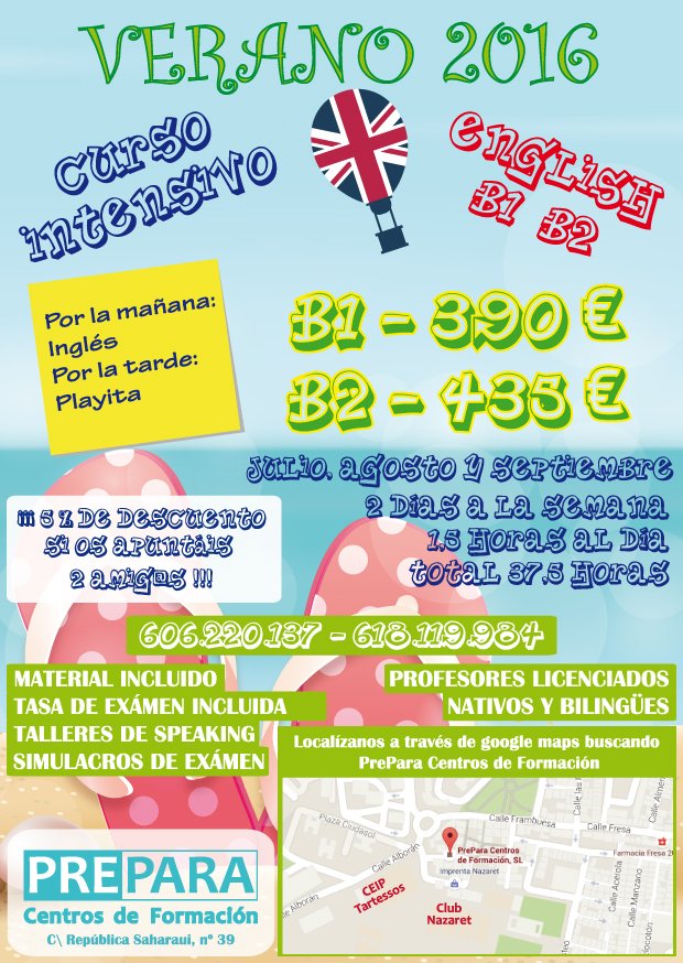 infoPrePara's tweet photo. Se abre el plazo de matriculación para el curso intensivo Inglés B1 y B2 para este próximo Verano 2016. Apúntate ya! https://t.co/lNS8gpxwPL