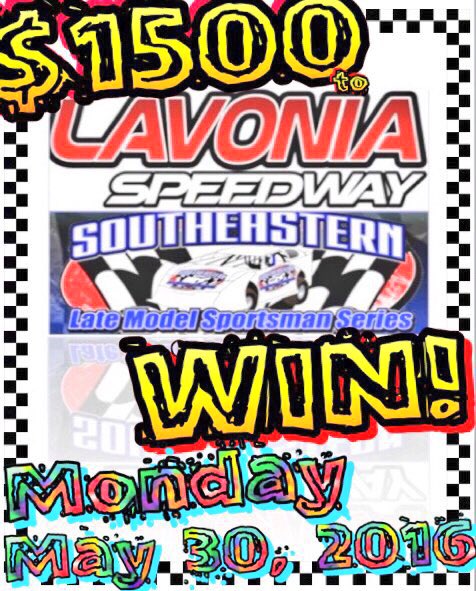 letsgoracing74's tweet image. MONDAY, MAY 30, 2016
@LavoniaSpeedway