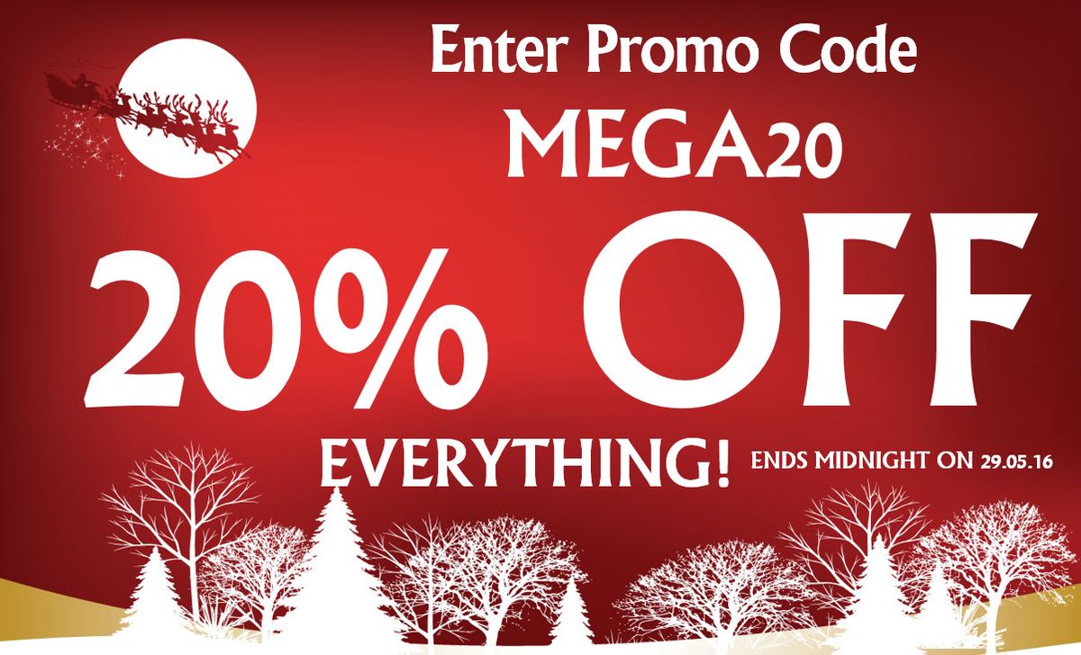 UKChristmas's tweet photo. Don't miss out on our latest offer! 20% off all products! Ends 29th May #barnsley #christmas #offer #mega20 https://t.co/OtCVYeVX6a