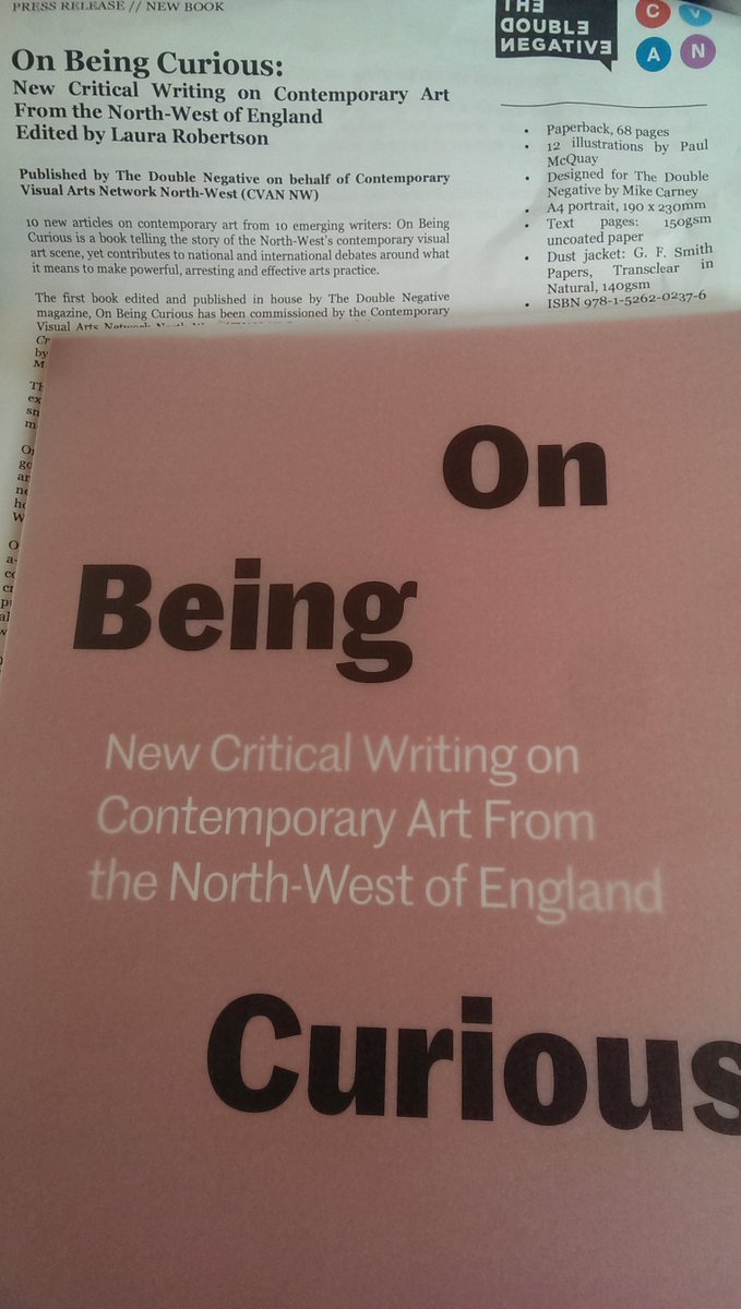 VisualArtsSW's tweet photo. Nice to receive this from @cvanetwork NW #writecritical promoting #critical #writing https://t.co/hjRqOUKVKv