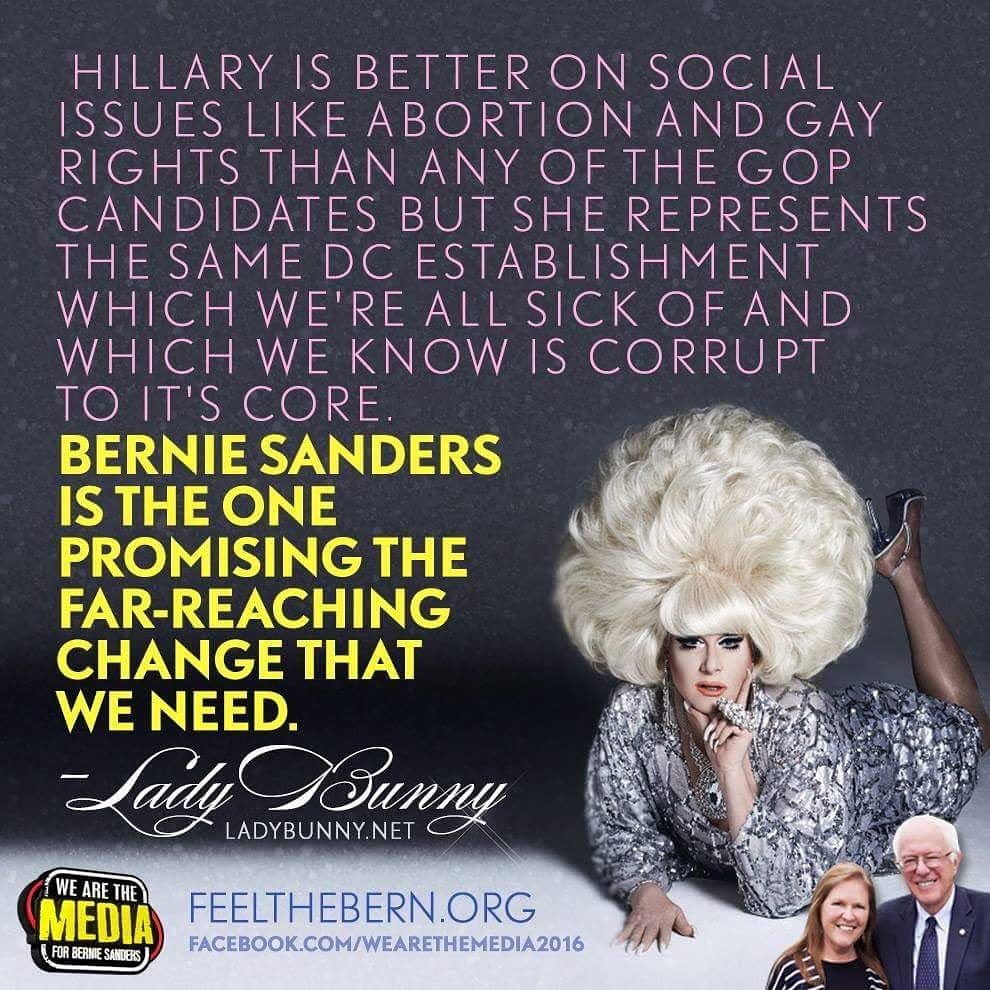 DesmoNYCLMT's tweet photo. @LADYBUNNY77 wins the #memedujour Join us #FeelTheBern #StillSanders #notwithher #NotDroppingOut #SeeYouInPhilly https://t.co/LOLUaCJPmh