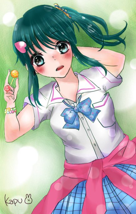 かぷ❁*.さんがTwitterに投稿した芹沢モモカ(ゾンビランドサガ)のイラスト。