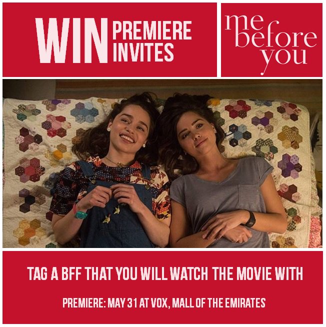 voxcinemas's tweet photo. Win invites to the premiere of #MeBeforeYou! 
Follow @voxcinemas 
RT this tweet and ...... https://t.co/CwkTP7uY1w