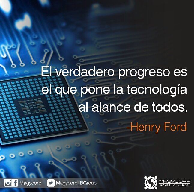 Magycorp_BGroup's tweet photo. Estamos seguros que tecnología permite abrir nuevos senderos hacía el progreso. #Magycorp #FraseDelDia #technology https://t.co/hRx17715Wc