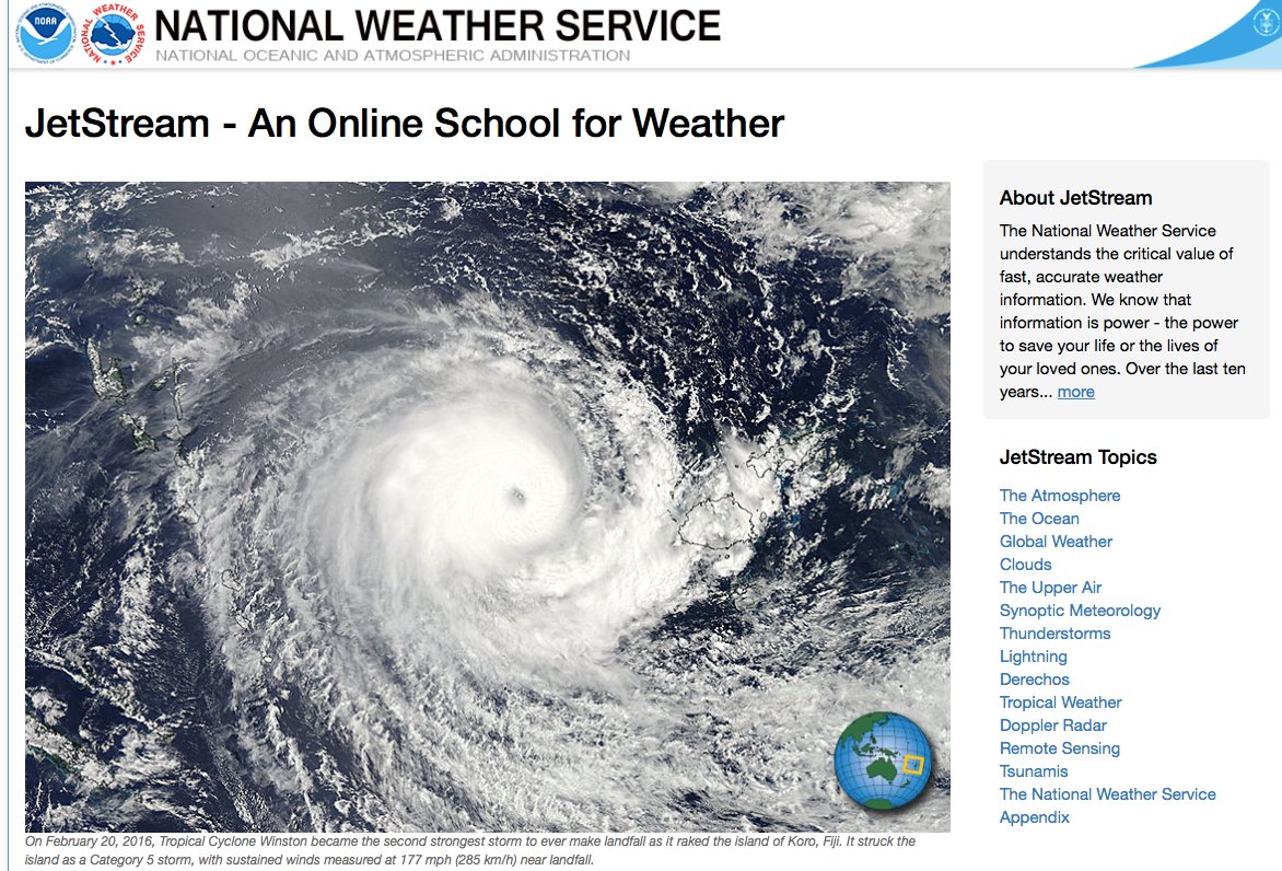 Jet stream online weather school from <a href="/NWS/">National Weather Service</a> is now mobile friendly srh.noaa.gov/jetstream/