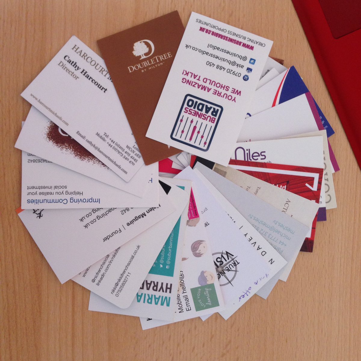 NicolleAndersn's tweet image. V pleased I have the @zoho #CardScanner to enter new contacts in the @BusinessClan #CRM after a lot of #networking!