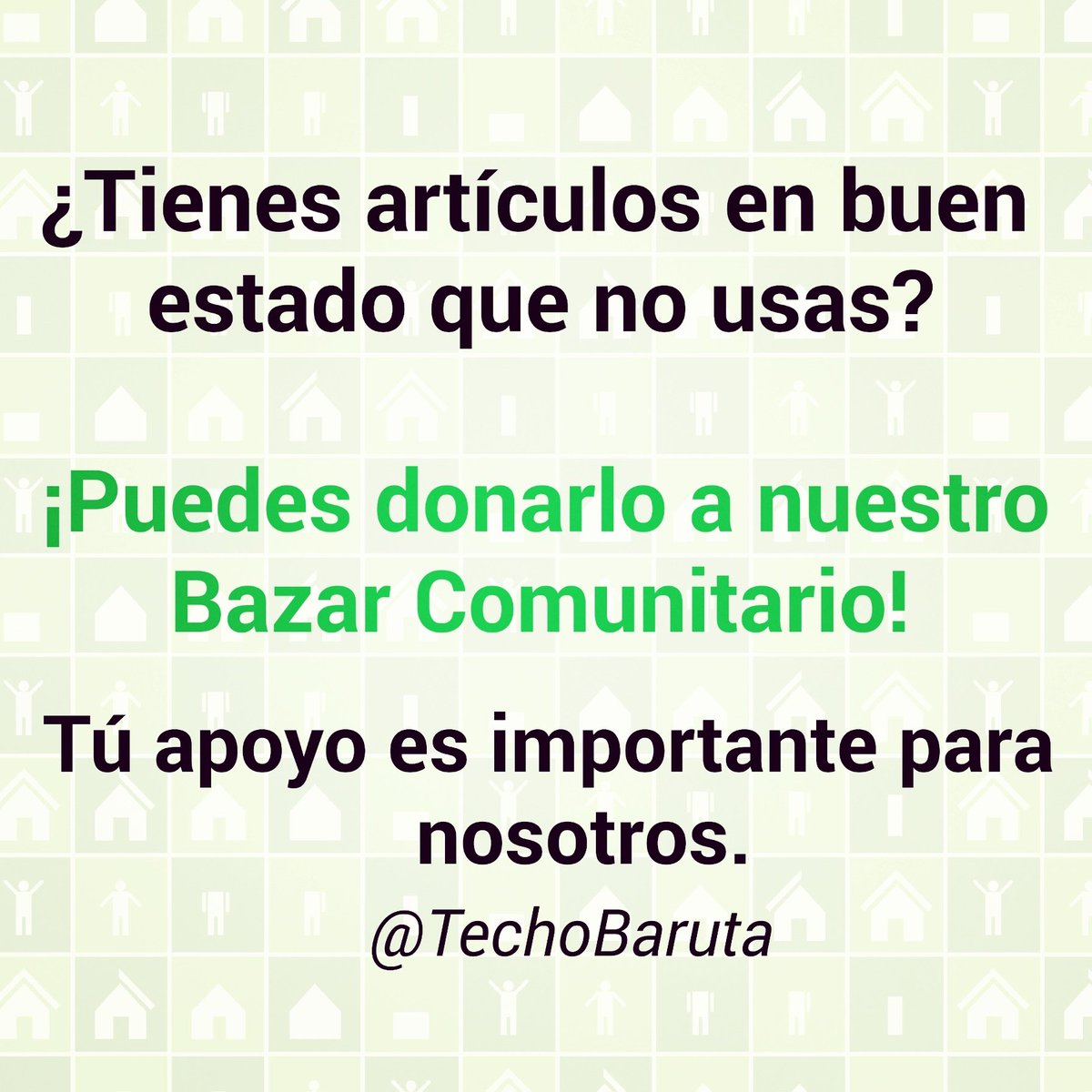TechoBaruta's tweet photo. Si quieres donar escríbenos a fundaciontechobaruta@gmail.com o llámanos al 02129432265 #fundaciontechobaruta https://t.co/qpGSOkyyar