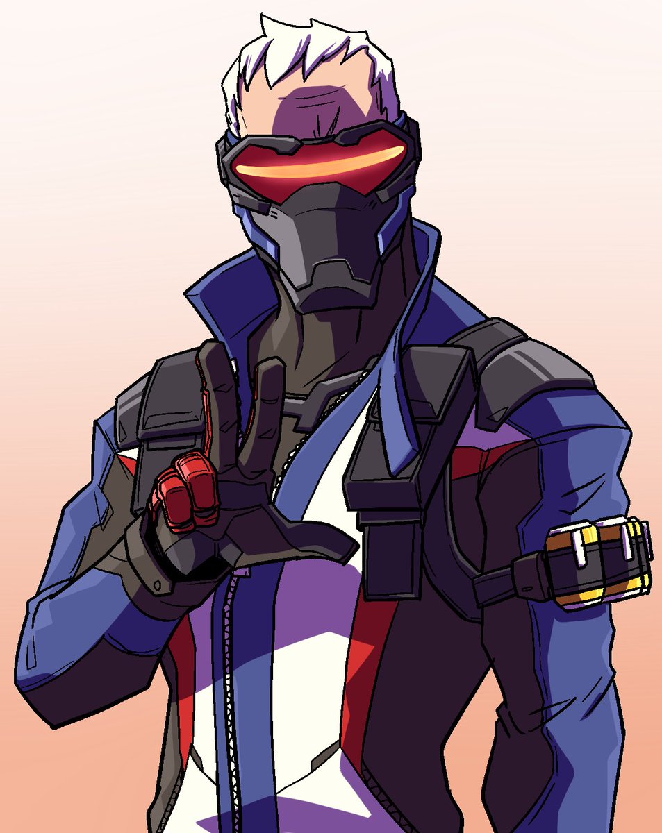 ソルジャー76、マスクのデザインいいね #オーバーウォッチ #Overwatch 