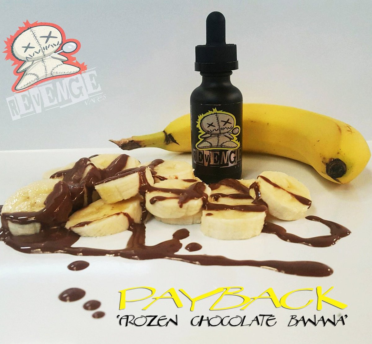 RevengeVapes's tweet photo. Oh my that #PAYBACK tho 😍 Chocolate Frozen Banana🍌may cause a brain freeze 💯💨 https://t.co/dtMYb9QwQw ☜ https://t.co/onfFsheUlB