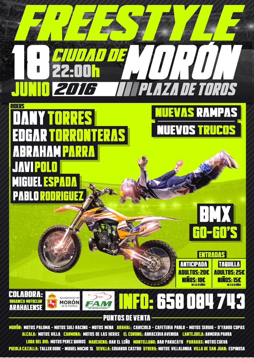 Ya queda menos para la gran cita de Moron os esperamos para difrutar s topeeeeeee