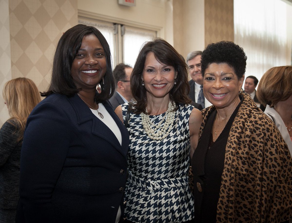 BCCEOClub's tweet photo. Three extraordinary women. Ivy Brown of @UPS, @LizBrunner and Carol Fulp of The Partnership connect.

#BCCEOClub https://t.co/7shMk185qY